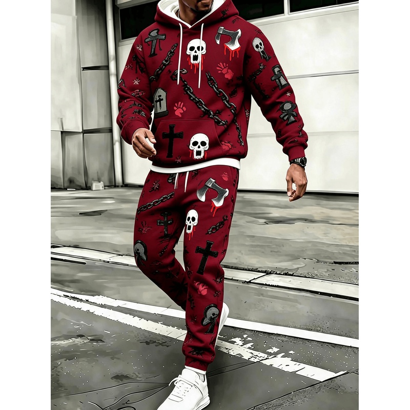 Men Wine Red Halloween Skull A - Wine & Beer Guayaquil recension och pris